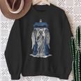 Weeping Angel With Blue Police Box 1 Fan Fun Sweatshirt Gifts for Old Women