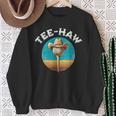 Western Haw Y'all Golf Ball Cowboy Southern Retro Sweatshirt Gifts for Old Women