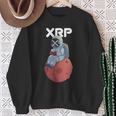 Xrpかわいい月の男暗号通貨電話トレーダー スウェットシャツ 年配の女性への贈り物