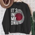 おかしな It's In My Dna 日本国旗 指紋 スウェットシャツ 年配の女性への贈り物
