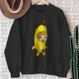 かわいいバナナ猫 ハッピーバナナキャットミーム キティ 猫好きミーム スウェットシャツ 年配の女性への贈り物