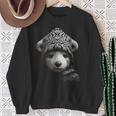 くま かわいい 動物 アート グラフィック イラスト モチーフ クマ スウェットシャツ 年配の女性への贈り物