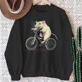 げっ歯類と白いネズミ愛好家のためのクールなサイクリングラット スウェットシャツ 年配の女性への贈り物