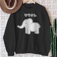 ぞうさん シンプルデザイン【どうぶつフレンズ】象 動物園の生き物 かわいい キャラクター イラスト スウェットシャツ 年配の女性への贈り物