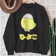 ゆるひよこさん【どうぶつフレンズ】黄色い鳥の雛 卵の殻 面白 動物 イラスト スウェットシャツ 年配の女性への贈り物
