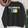 イエローナイフ 紋章 旗 国家への誇り ギフト お土産 スウェットシャツ 年配の女性への贈り物