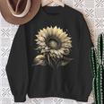 エレガントなビンテージひまわり植物芸術 スウェットシャツ 年配の女性への贈り物