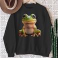 カエル アマガエル 赤ちゃんカエル かわいいカエル スウェットシャツ 年配の女性への贈り物