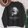 カール・マルクス 名言 哲学者の哲学 賢いマルクス主義ストイック スウェットシャツ 年配の女性への贈り物