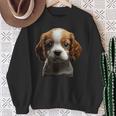 キャバリアキングチャールズスパニエル子犬 スウェットシャツ 年配の女性への贈り物
