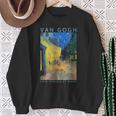 ゴッホ 面白いtシャツ アート 夜のカフェテラス 印象派 絵画 メンズ レディース 面白い 服 美術 油彩画 スウェットシャツ 年配の女性への贈り物