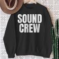 サウンドクルーtシャツ コンサートイベントスタッフ ブラックtシャツ スウェットシャツ 年配の女性への贈り物