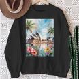 シドニーオペラハウスと南国の自然 スウェットシャツ 年配の女性への贈り物