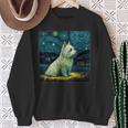 シュールレアリズム 星月夜 ウェスティ 犬 スウェットシャツ 年配の女性への贈り物