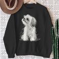 シーズー 犬 グラフィック ペット イラスト シーズー スウェットシャツ 年配の女性への贈り物