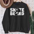 スケートボーダーへのギフト スケートボード シルエット スウェットシャツ 年配の女性への贈り物