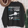 スピノサウルスのファクトシート スウェットシャツ 年配の女性への贈り物