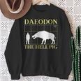 ダエオドン 地獄の豚 先史時代の絶滅した豚 スウェットシャツ 年配の女性への贈り物