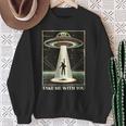 テイク・ミー・ウィズ・ユー エイリアン Ufo クローズエンカウンター ロズウェル エリア51 長袖tシャツ スウェットシャツ 年配の女性への贈り物