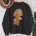 トイプードル 犬 かわいい いぬ 子犬 ペット おもしろ 動物 イラスト スウェットシャツ 年配の女性への贈り物