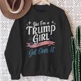 トランプガールレッドtシャツ ドナルド・トランプ大統領2024 スウェットシャツ 年配の女性への贈り物