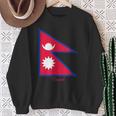 ネパールのネパール国旗のお土産。 スウェットシャツ 年配の女性への贈り物