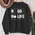ノー碁ノーライフ 囲碁好き 囲碁将棋 囲碁 碁打ち 囲碁クラブ 囲碁サークル スウェットシャツ 年配の女性への贈り物