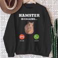 ハムスターミームが呼んでいます スウェットシャツ 年配の女性への贈り物
