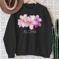 ハワイアンアロハプルメリアアート スウェットシャツ 年配の女性への贈り物