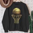 バスケットボール選手 クールトロフィー スポーツ愛好家 試合日 Bボール スウェットシャツ 年配の女性への贈り物