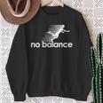バランスが取れない スポーツとユーモアのための面白いパロディデザイン スウェットシャツ 年配の女性への贈り物
