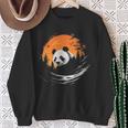 パンダ 森 ポートレート 動物好き 自然 グラフィック パンダ スウェットシャツ 年配の女性への贈り物