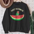 パーフェクトスイカラブバード、バーブミーム、グリーンオウムフルーツ スウェットシャツ 年配の女性への贈り物