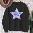パープル ピンク ブルー プリティ スター スウェットシャツ 年配の女性への贈り物