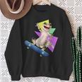 ヒョウモントカゲモドキ スケートボードのトカゲ スウェットシャツ 年配の女性への贈り物