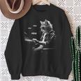 ピアノを弾くクラシック猫 鍵盤交響曲 スウェットシャツ 年配の女性への贈り物
