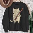 ファゴット猫ミュージシャン レトロ キュート バンド オーケストラ スウェットシャツ 年配の女性への贈り物