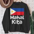 フィリピン国旗 Mahal Kita I Love You タガログ語 ピノイ フィリピン語 スウェットシャツ 年配の女性への贈り物