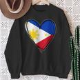 フィリピン独立記念日 I Love Philippines 国旗 ハート スウェットシャツ 年配の女性への贈り物
