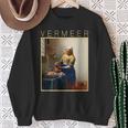 フェルメール 面白いtシャツ アート 牛乳を注ぐ女 絵画 メンズ レディース 面白い 服 美術 油彩画 スウェットシャツ 年配の女性への贈り物