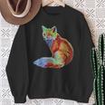 フォックス 賢いキツネ 森の動物たち スウェットシャツ 年配の女性への贈り物