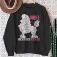 プードル メイクミーハッピー ヴィンテージ プードル スウェットシャツ 年配の女性への贈り物