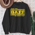 ベース ギター ドラム May The Bass Be With You ベーシスト ドラマー スウェットシャツ 年配の女性への贈り物