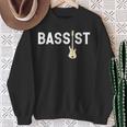 ベースギター ヴィンテージ ギタリスト ギタープレーヤー ギフト スウェットシャツ 年配の女性への贈り物