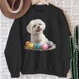 マルチーズ 犬 犬種 ハッピーイースター メンズ レディース キッズ スウェットシャツ 年配の女性への贈り物
