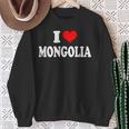 モンゴル I Love Mongolia スウェットシャツ 年配の女性への贈り物