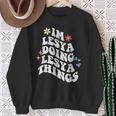 レトロ グルーヴィーなイム レシア Doing Lesya Things おかしな母の日 スウェットシャツ 年配の女性への贈り物