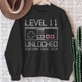 レベル 11 ロック解除 11歳の誕生日 11歳 ビデオゲーマー 男の子 スウェットシャツ 年配の女性への贈り物