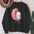 ロマンチック ピンク まぐろ 寿司 ハグ&キス 日本食通 スウェットシャツ 年配の女性への贈り物