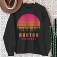 ヴィンテージ Burton Michigan Mi レトロ 70年代 80年代 グラフィック お土産 スウェットシャツ 年配の女性への贈り物